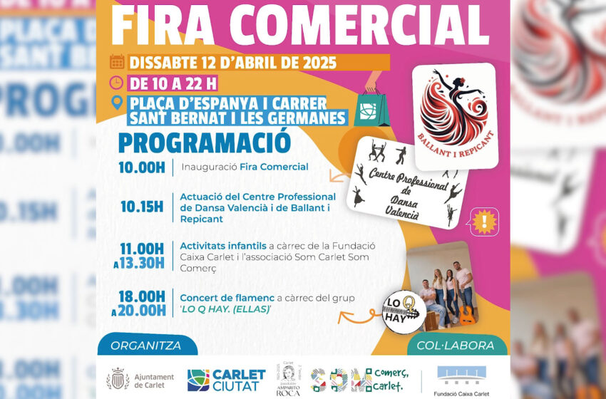  Carlet es prepara per a la fira del comerç, una eïna fonamental per impulsar el comerç local que tindrà lloc el dia 12 d’abril