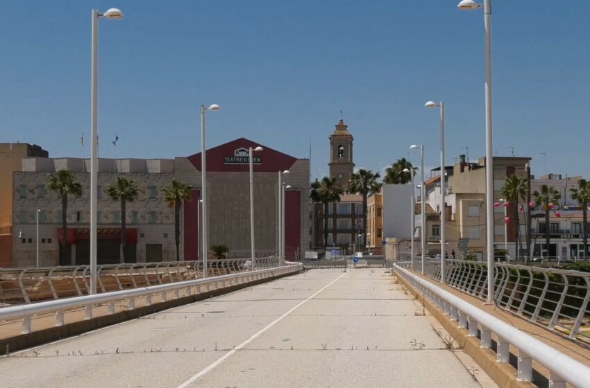  La Diputació preveu reobrir en setembre el pont de Carlet arrassat per la DANA