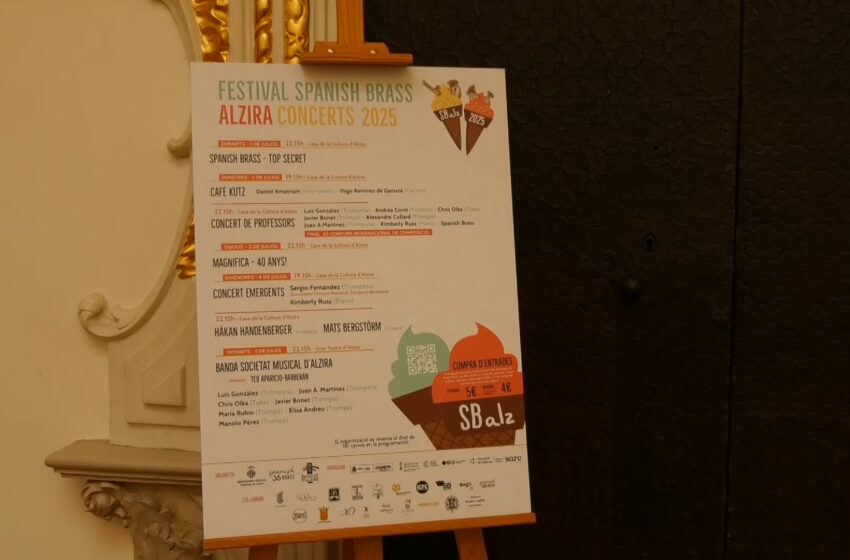  El Festival Spanish Brass d’Alzira arriba a la seua 24a edició amb set grans concerts