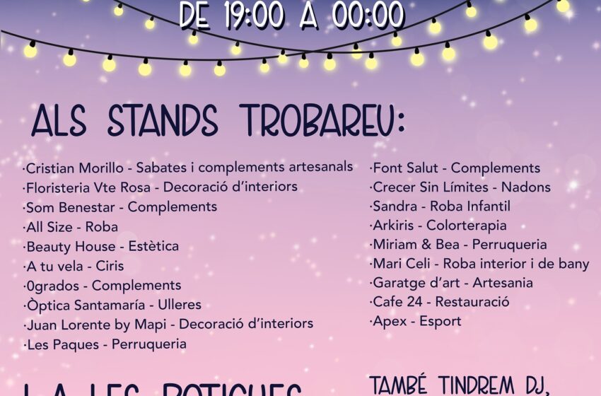  El comerç local de Benifaió protagonista en la “I Shopping Night”