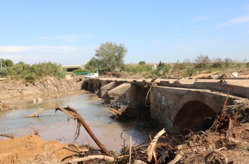 El Govern d’Espanya assumirà la reparació del pont històric de Quart de Poblet danyat per la DANA