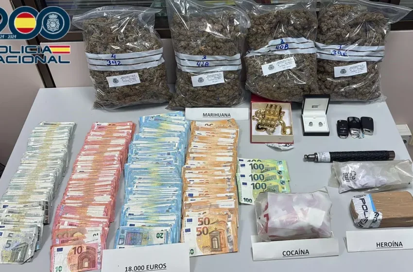  Desmantellat un clan familiar de traficants de drogues dirigit per una dona des d’Alzira