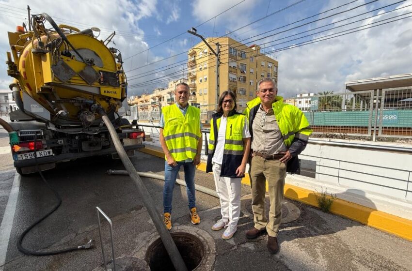  La Generalitat i l’Ajuntament de Carlet comencen els treballs en el clavegueram afectat per les riuades