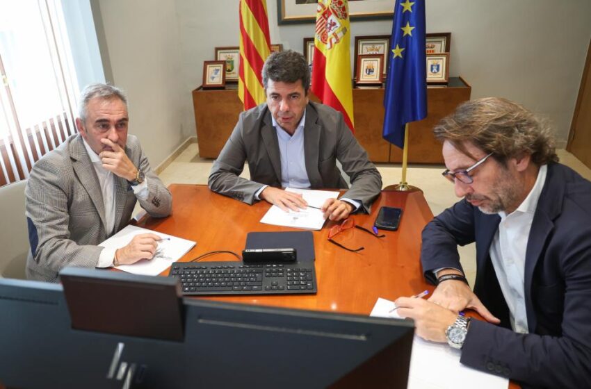  El conseller d’Emergències i Interior trasllada al president les últimes novetats del temporal de pluges a la Comunitat Valenciana