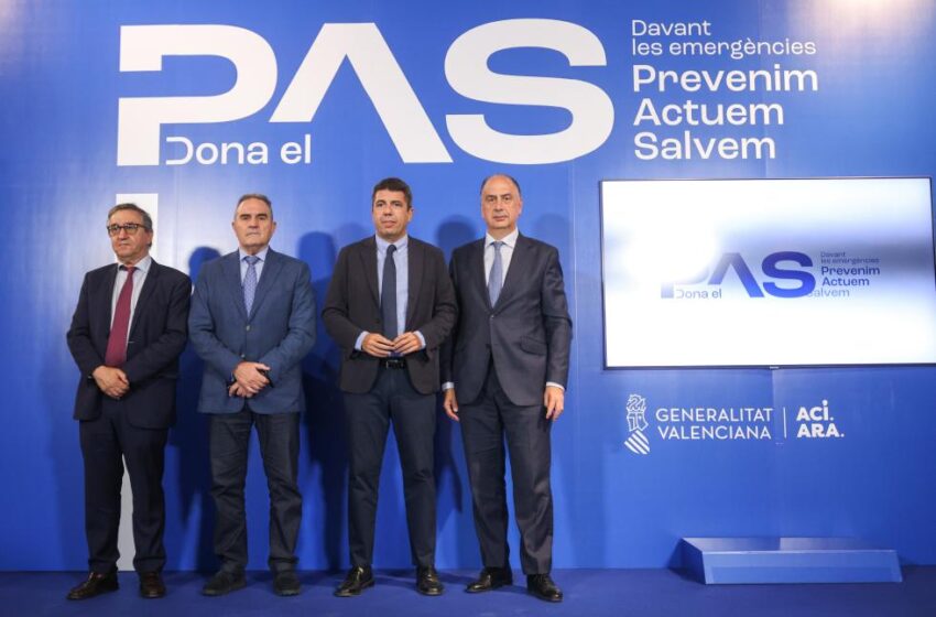  Mazón impulsa un projecte educatiu per reforçar la cultura de la prevenció davant emergències des de les aules