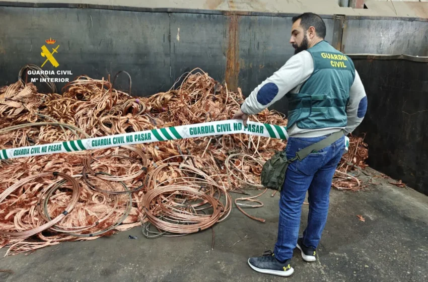  Detinguts cinc treballadors per robatori de coure en les obres ferroviàries d’accés a València