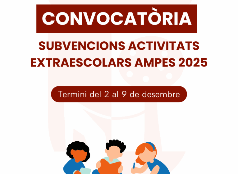 L’Ajuntament de Sueca convoca subvencions per a AMPES per a activitats extraescolars