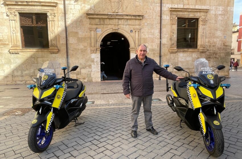  La Policia Local d’Alzira reforça la seua flota amb dos noves motocicletes